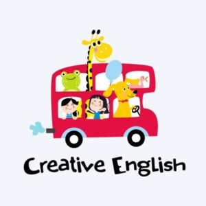 Creative English — logo szkoły języka angielskiego dla dzieci